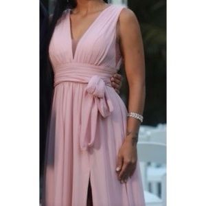 Bridesmaid gown, Dusty Rose